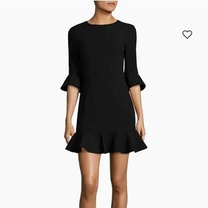 Black Halo Brooklyn Ruffle Mini Dress in Black Size 4